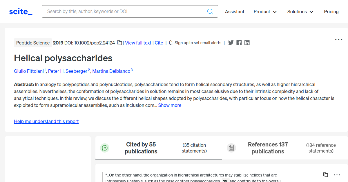 helical-polysaccharides-scite-report