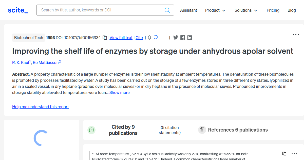 improving-the-shelf-life-of-enzymes-by-storage-under-anhydrous-apolar