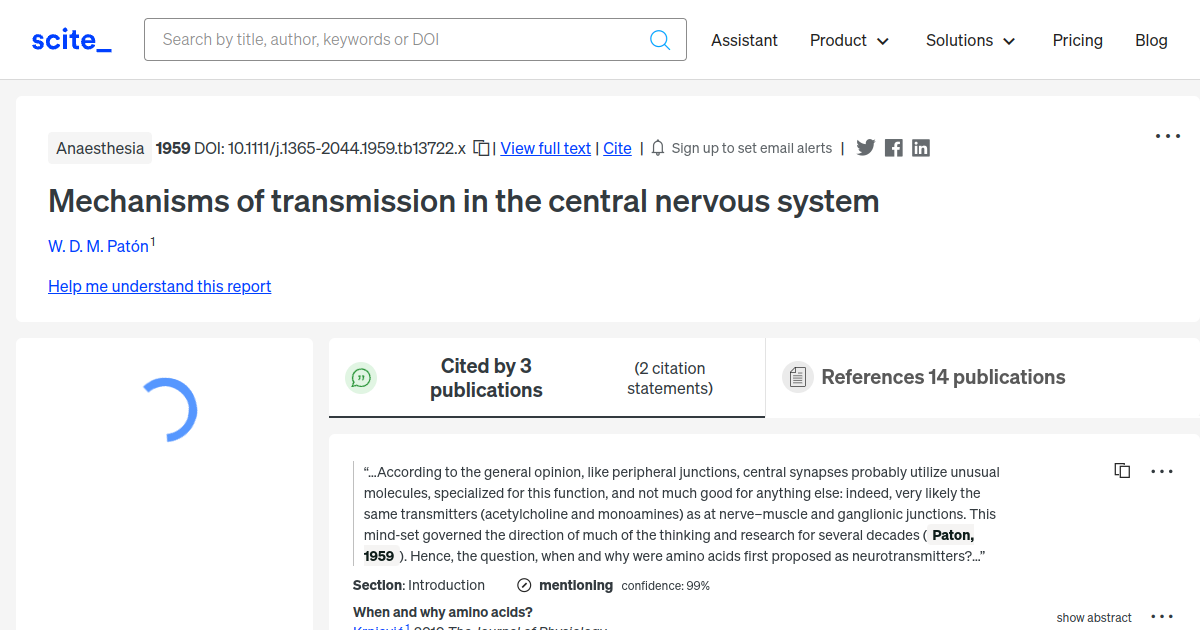 mechanisms-of-transmission-in-the-central-nervous-system-scite-report