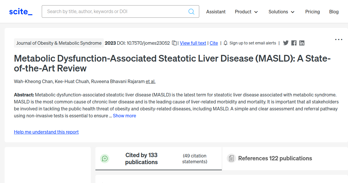 Metabolic Dysfunction-Associated Steatotic Liver Disease (MASLD): A ...