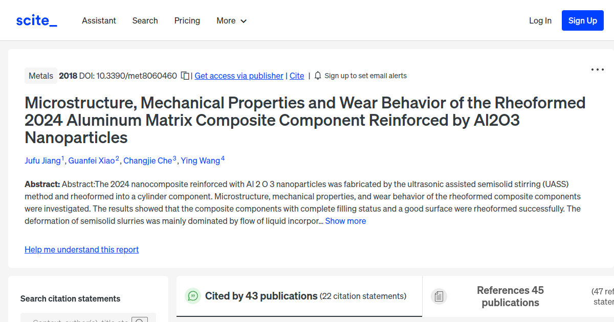Microstructure, Mechanical Properties and Wear Behavior of the