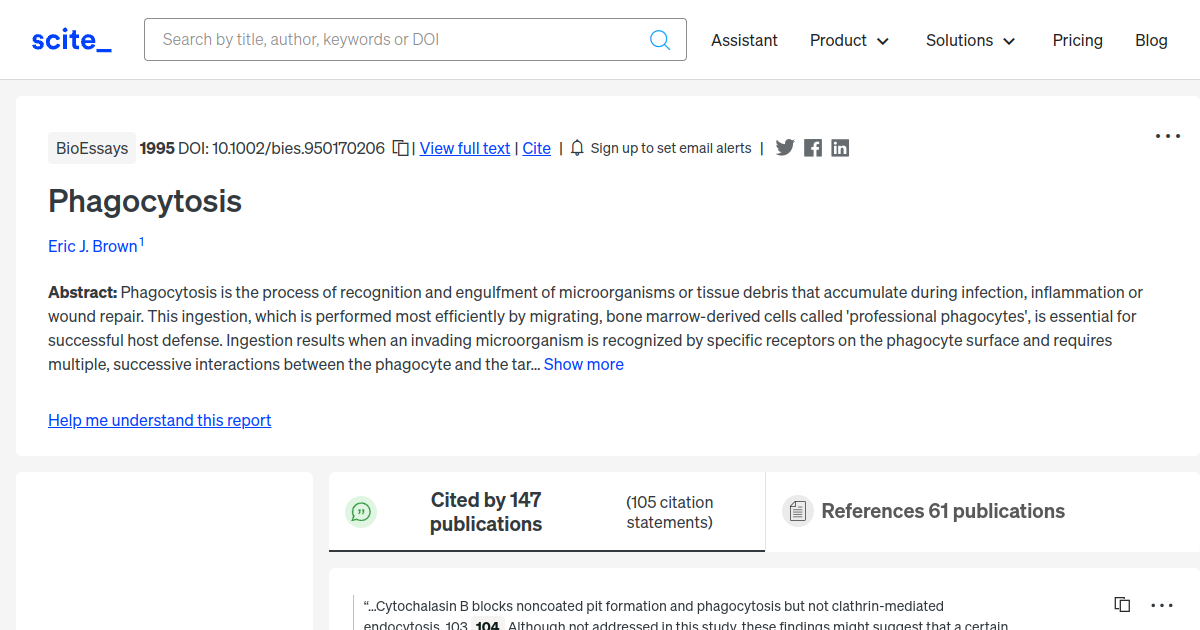 phagocytosis-scite-report