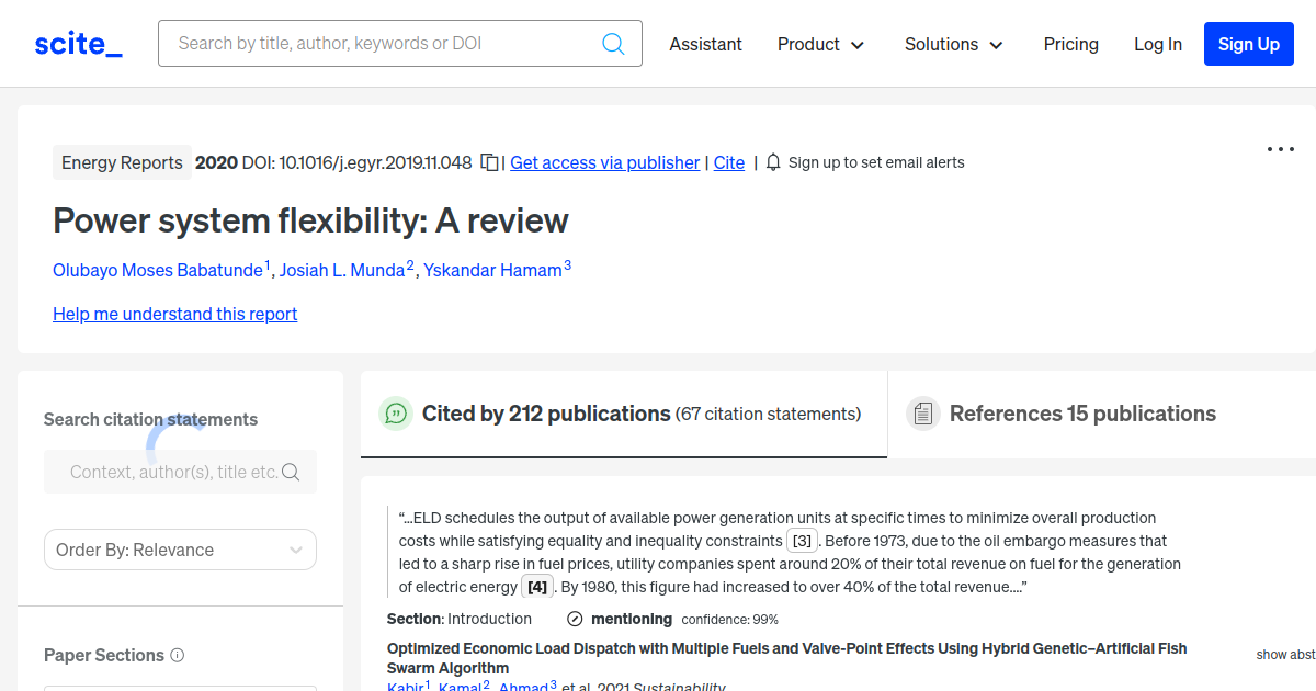 Power system flexibility A review [scite report]
