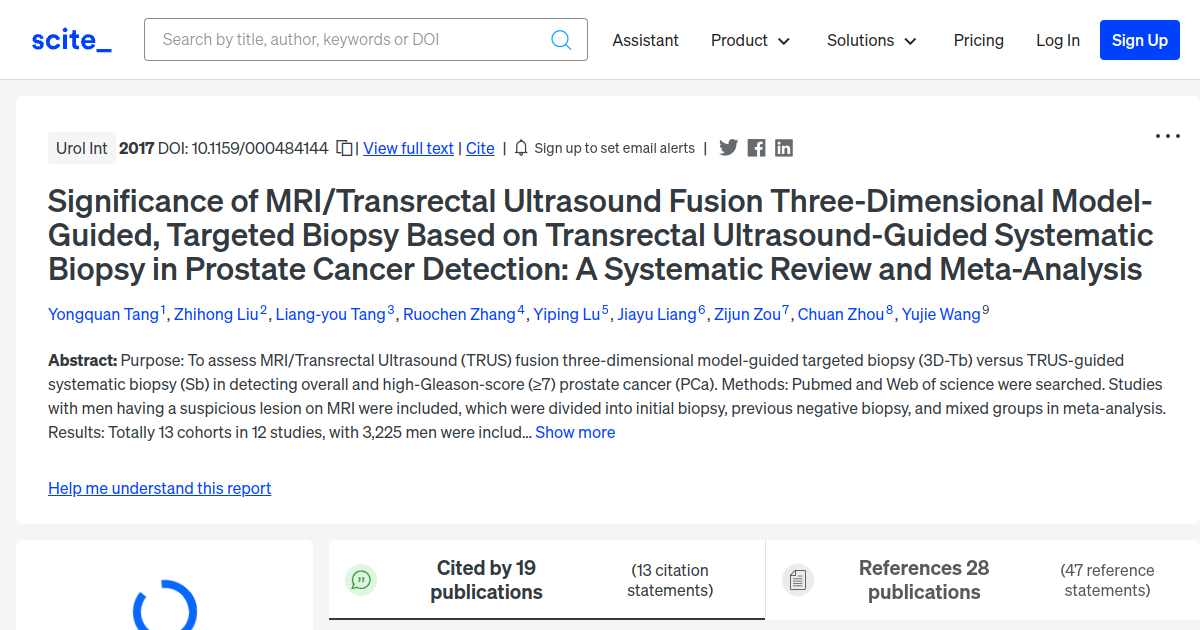 Significance Of Mri Transrectal Ultrasound Fusion Three Dimensional