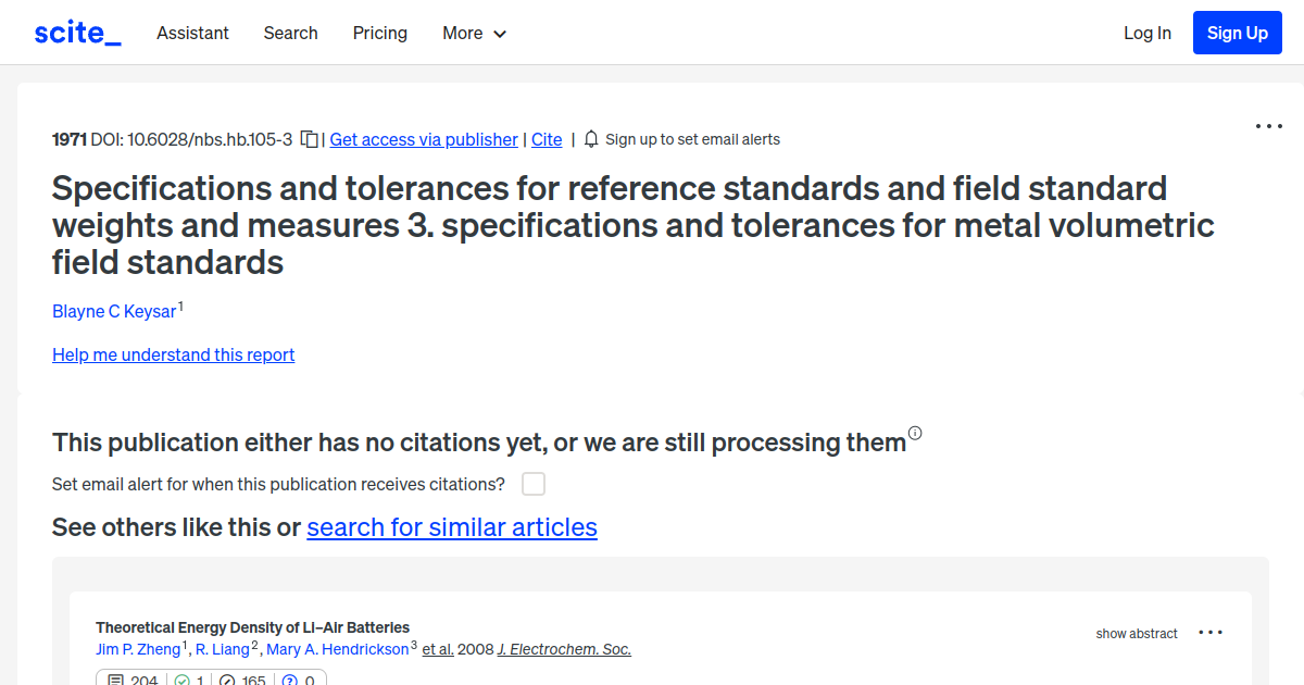 Specifications and tolerances for reference standards and field standard weights and measures 3