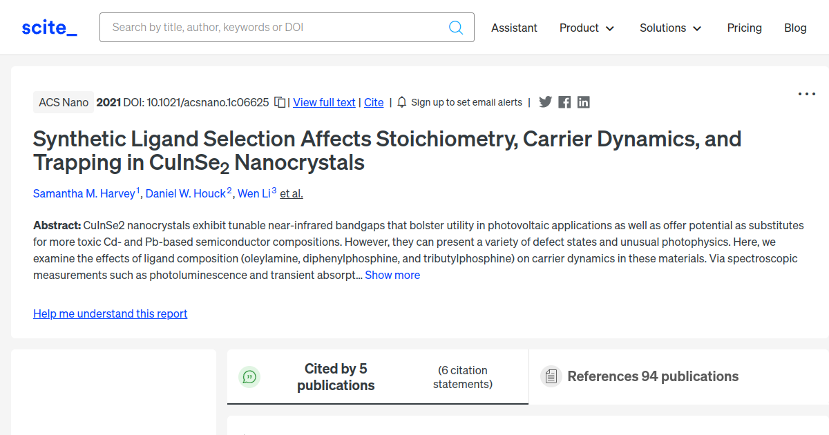 Synthetic Ligand Selection Affects Stoichiometry Carrier Dynamics And