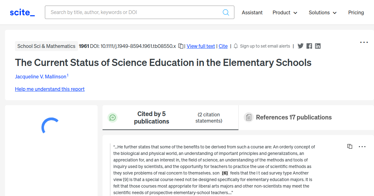 the-current-status-of-science-education-in-the-elementary-schools