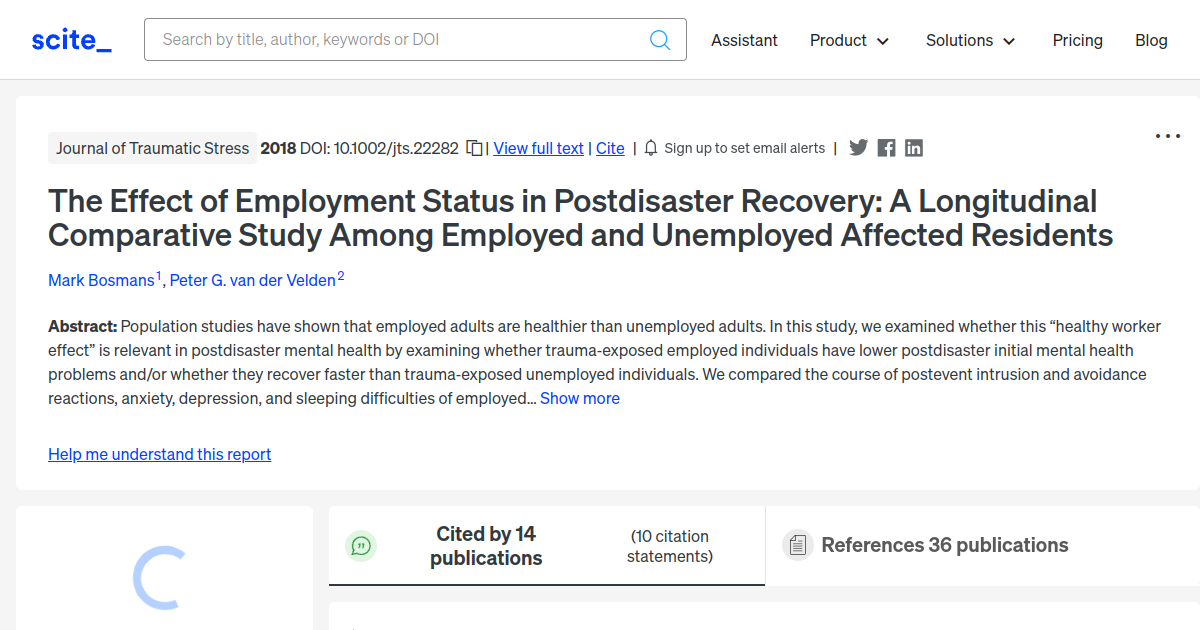 the-effect-of-employment-status-in-postdisaster-recovery-a