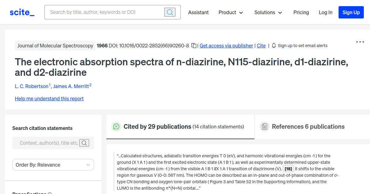 The electronic absorption spectra of ndiazirine, N115diazirine, d1
