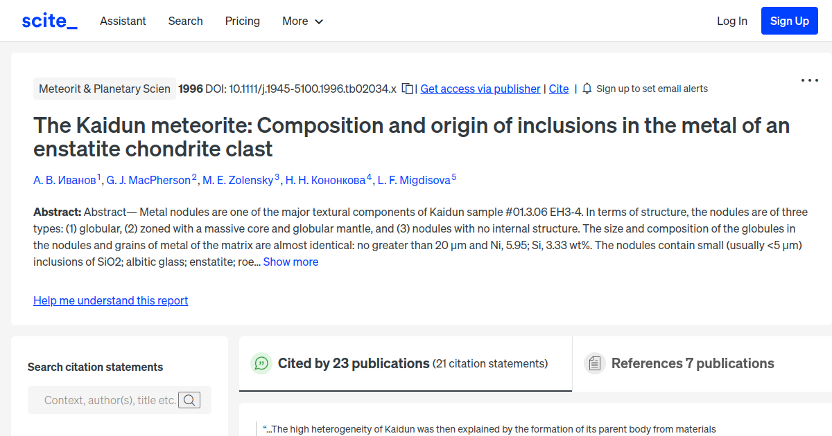 The Kaidun meteorite Composition and origin of inclusions in the metal