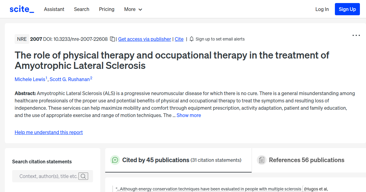 The role of physical therapy and occupational therapy in the treatment