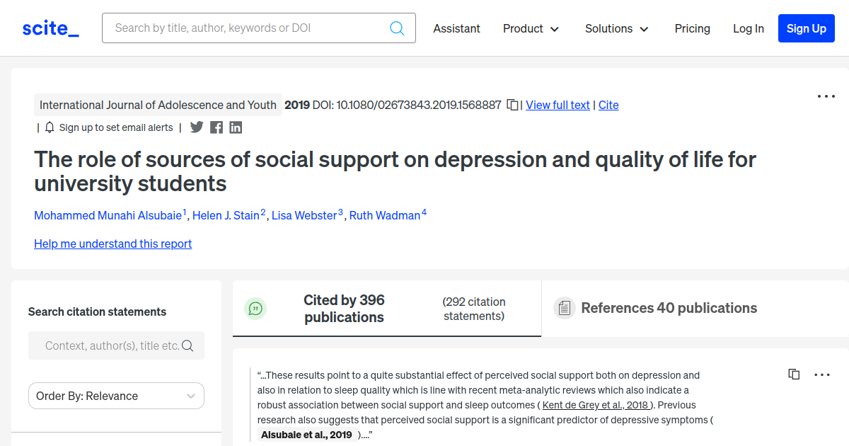 the-role-of-sources-of-social-support-on-depression-and-quality-of-life