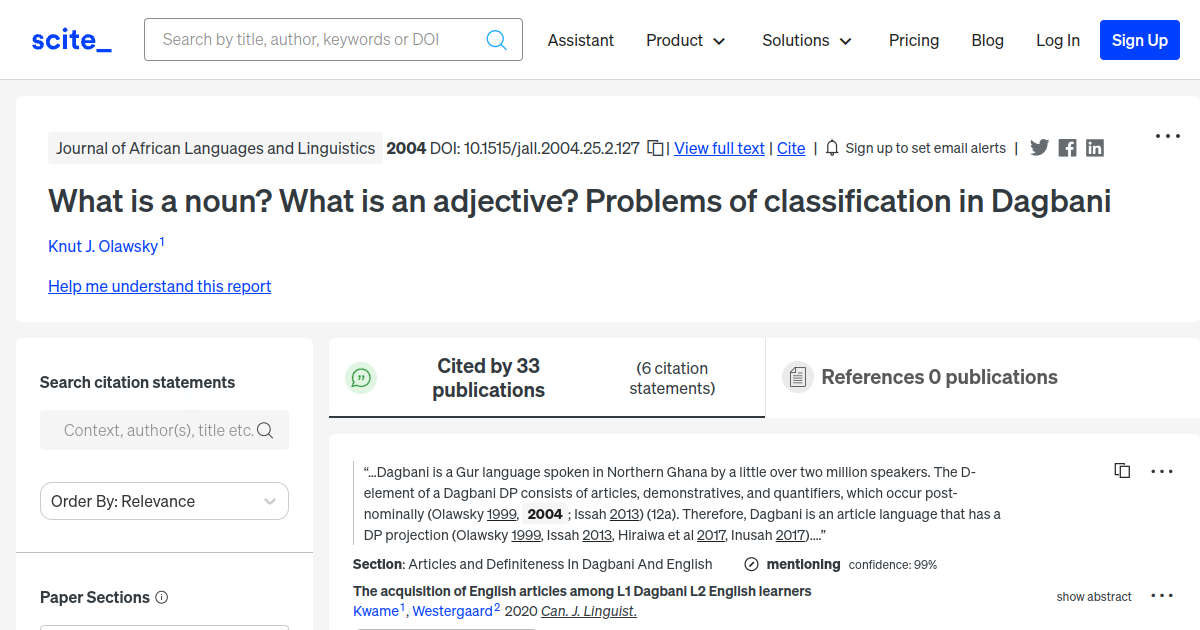 What Is A Noun What Is An Adjective Problems Of Classification In