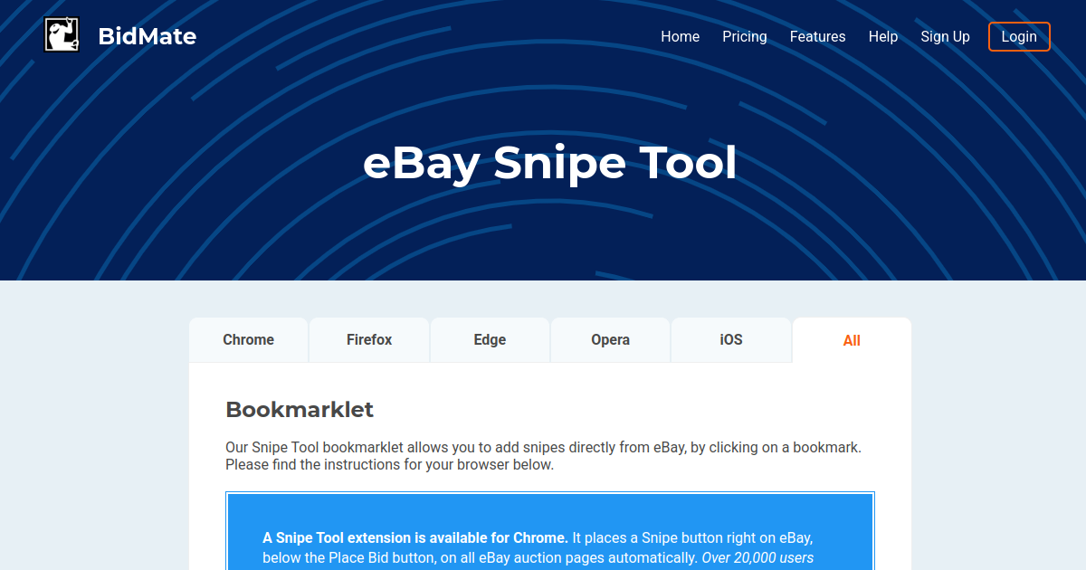 eBay Snipe Tool BidMate