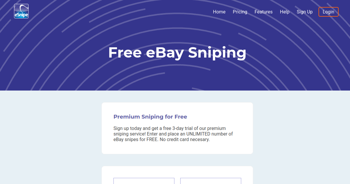 Free eBay Sniping eSnipe