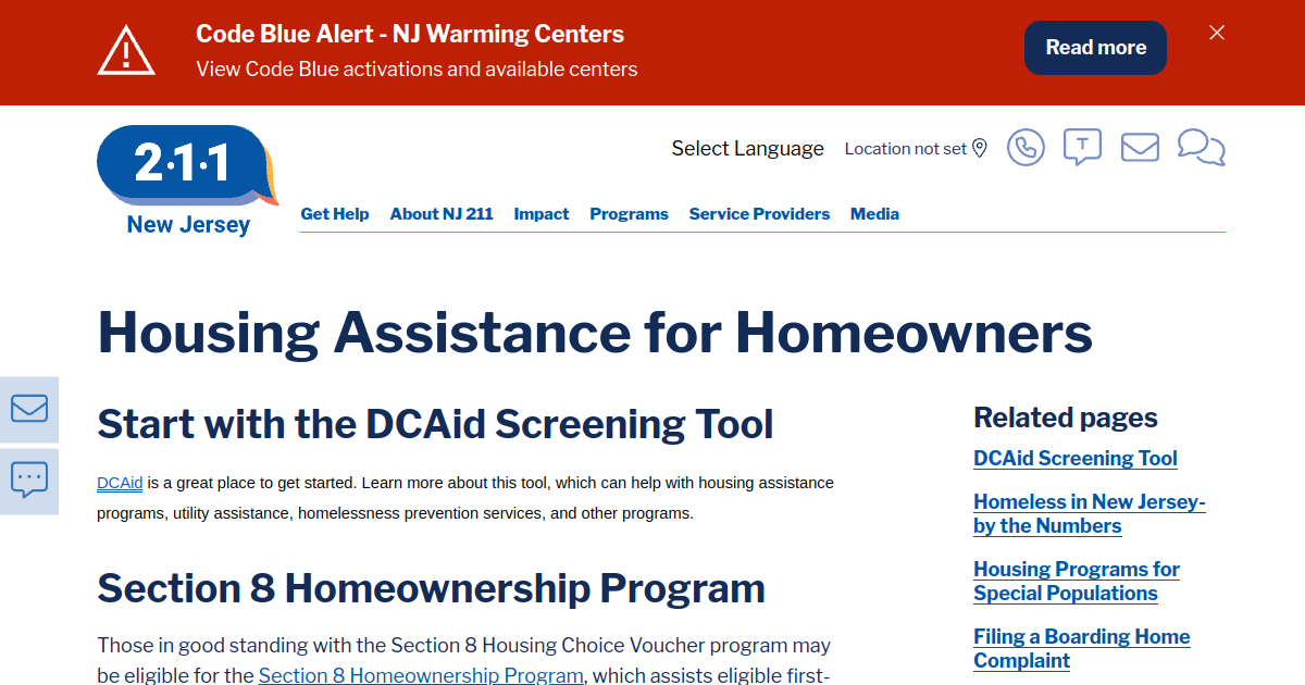 Nj Dca Opens Statewide Waiting List For Housing Choice Voucher Program Monarch Housing