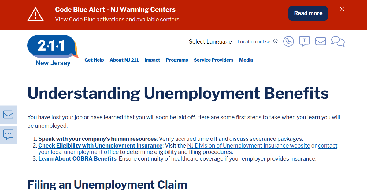 Understanding Unemployment Benefits NJ 211