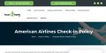 American Airlines Check-In policy and Time