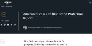 Amazon releases its first Brand Protection Report