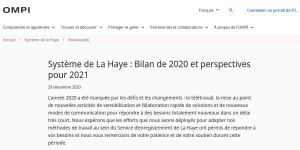 Système de La Haye : Bilan de 2020 et perspectives pour 2021