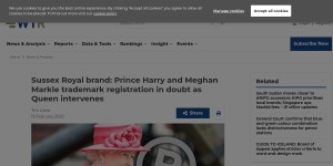 Sussex Royal brand: Prince Harry and Meghan Markle trademark registration in doubt as Queen intervenes