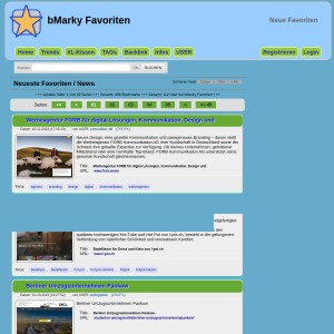 bmarky Favoriten: Speicher, Teile und Tagge Deine Favoriten
