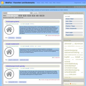 WebFav - Favoriten und Bookmarks: Speicher, Teile und Tagge Deine