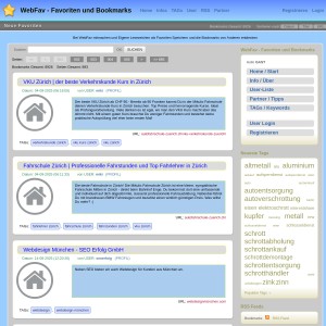 WebFav - Favoriten und Bookmarks: Speicher, Teile und Tagge Deine