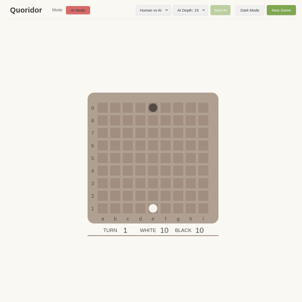Screenshot of ai-quoridor.thomasbale.com