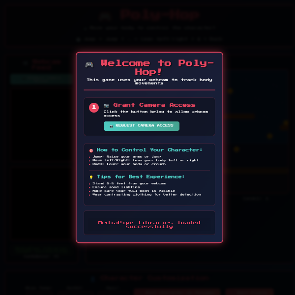 Screenshot of poly-hop.thomasbale.com