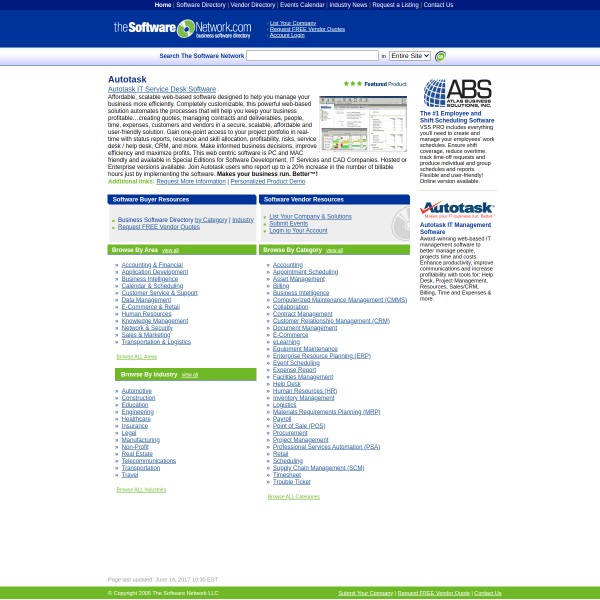 thesoftwarenetwork.com homepage screenshot