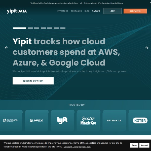 Yipit homepage screenshot