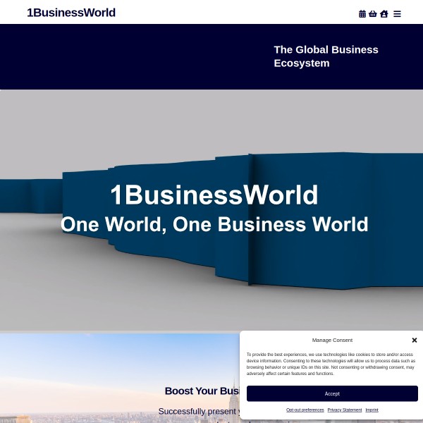 1BusinessWorld homepage screenshot