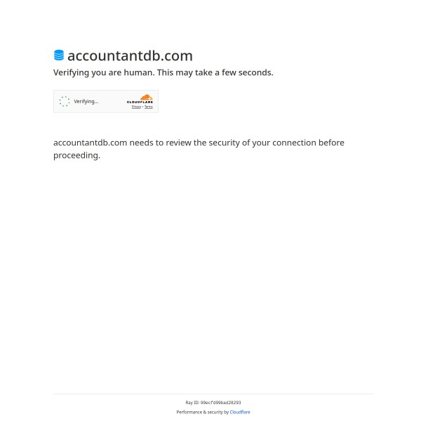 Accountant DB homepage screenshot