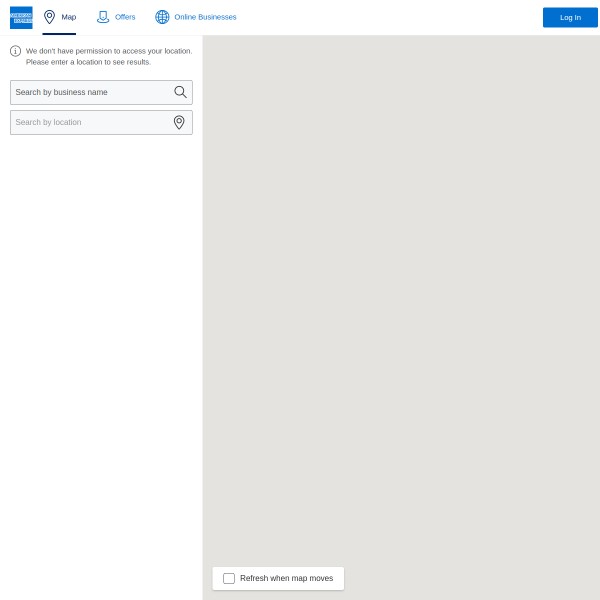 American Express Shop Small homepage screenshot