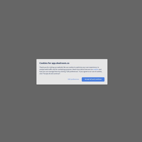 Dealroom.co homepage screenshot