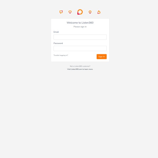 Listen 360 homepage screenshot