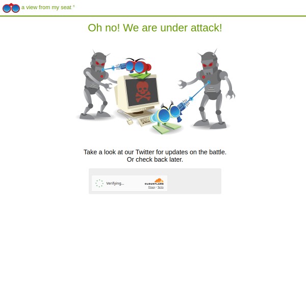 A View From My Seat homepage screenshot