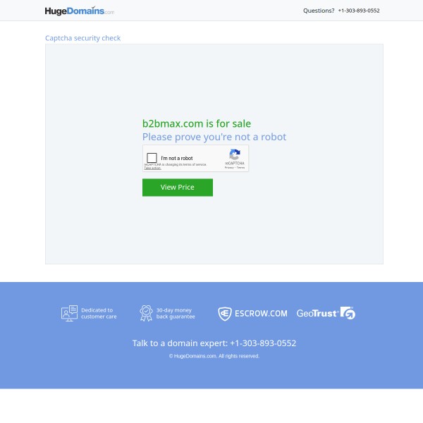 B2BMax homepage screenshot