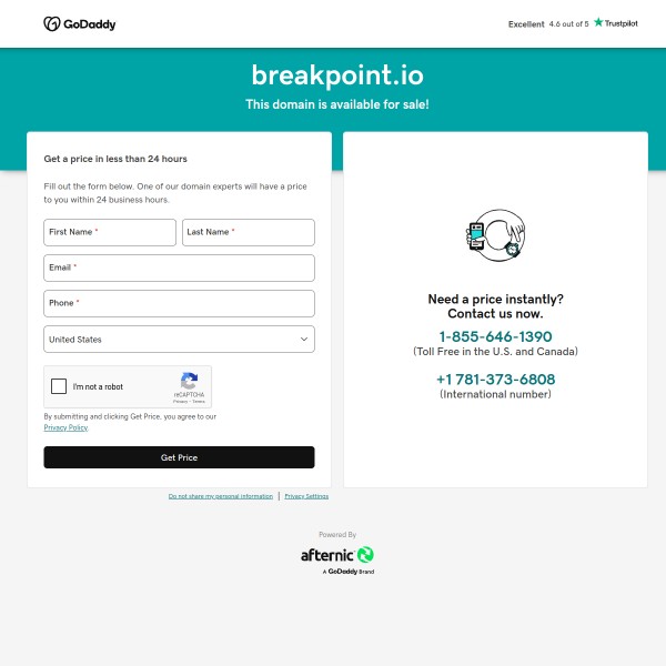Breakpoint homepage screenshot