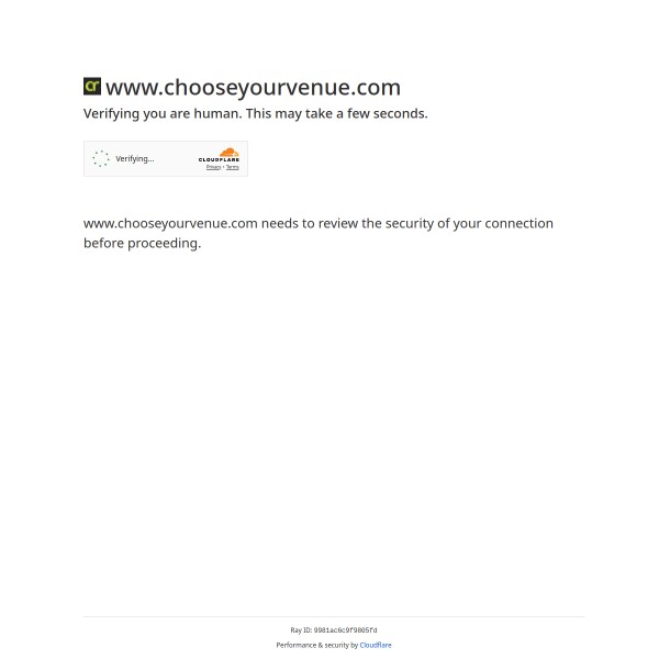 ChooseYourVenue.com homepage screenshot