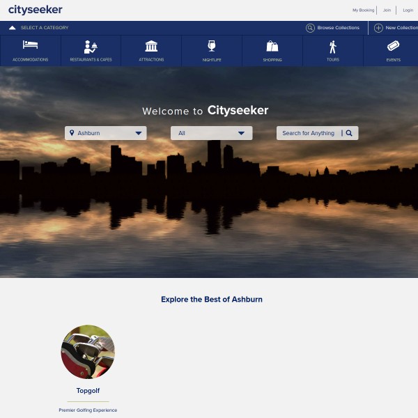 cityseeker homepage screenshot