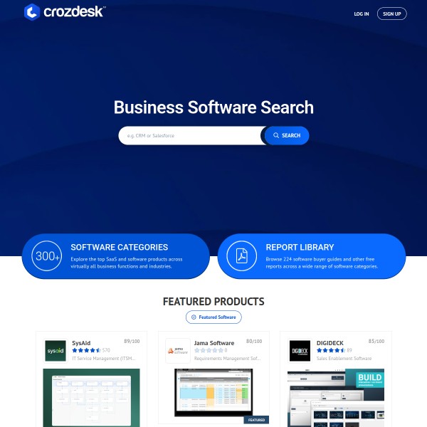 Crozdesk homepage screenshot