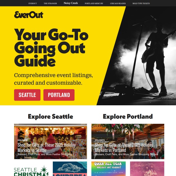 Everout homepage screenshot