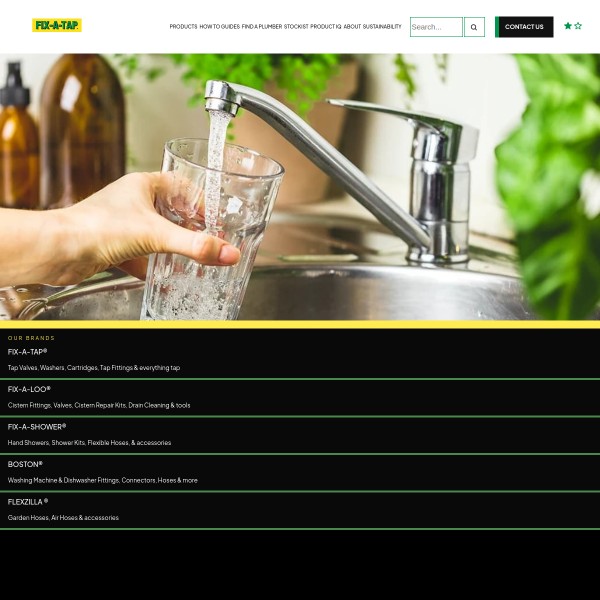Fix A Tap homepage screenshot