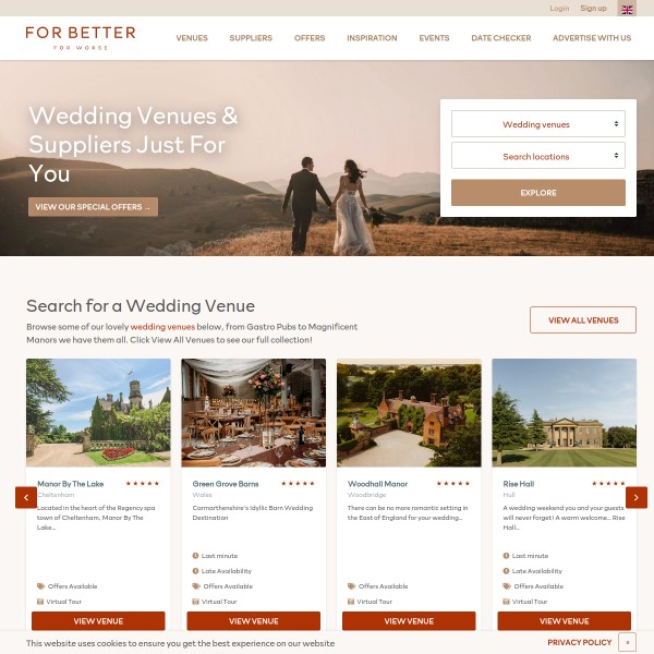 For Better For Worse homepage screenshot