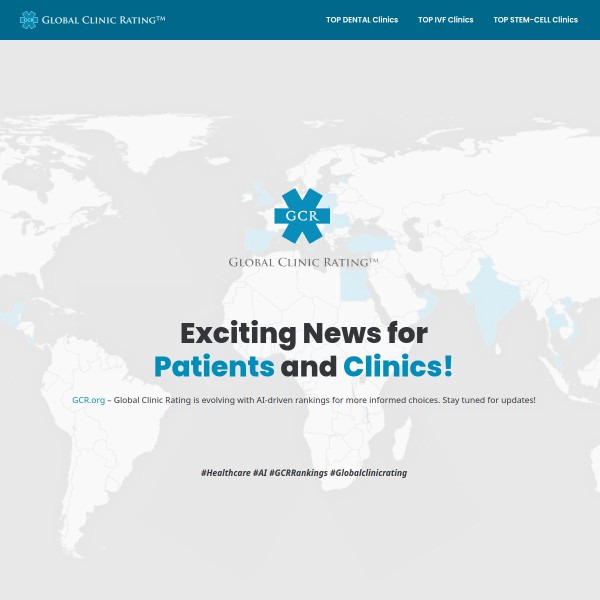 Global Clinic Rating homepage screenshot