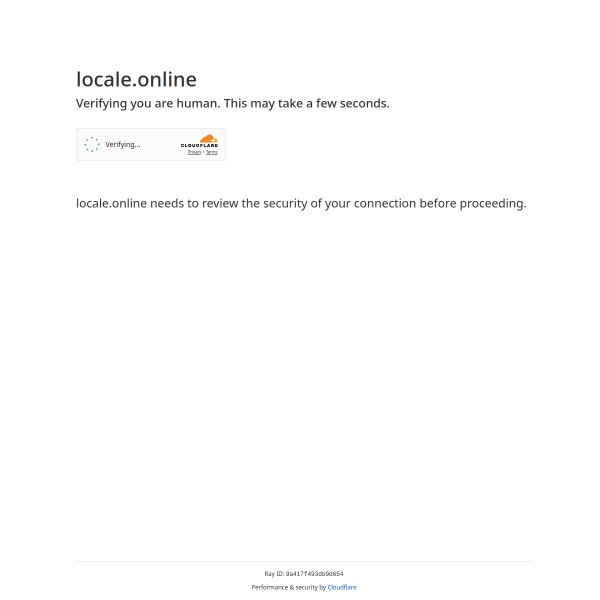Locale.Online homepage screenshot