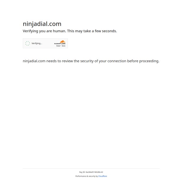 NinjaDial homepage screenshot
