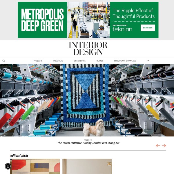 interiordesign.net homepage screenshot